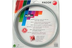 ANAKEL HOME Zapasowy szybkowar gumowy Fagor M18804555 Kompatybilny z szybkowarem Fagor o średnicy wewnętrznej 25 centymetrów | Silikon, Ø25 cm, Szary