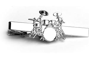 Gifticuffs Silver Drum Kit Tie Slide With Gift Box