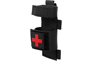 YONCONO Tactical Molle Tourniquet Holder, Portable Military First Aid Equipment Case Flashlight Storage Trauma Medical Shear Pouch