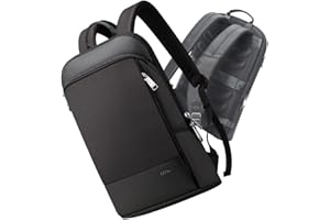 BOPAI Mochila Hombre y Mujer Impermeable Mochila para Portátil Ligera Súper Delgada de 17 Pulgadas Hombres Mochila Antirrobo Ultraligera Mochila de Daypacks Negocios, Negro