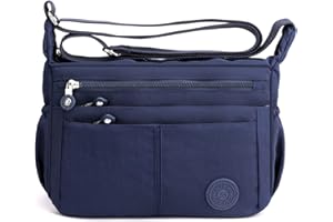 FANDARE Ligero Bolsos Bandolera Cuerpo Cruzados Mujer Bolsas de Mensajero Impermeable Nylon Deportes Escuela Shopper Sling Crossbody Bag