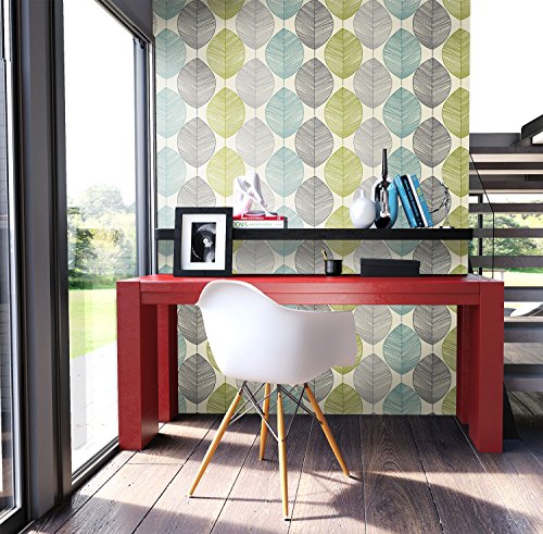 Tapete Natur Modern Blumen Floral , schöne edle Tapete im natürlichen Design , moderne 3D Optik für Wohnzimmer, Schlafzimmer oder Küche inkl. Newroom Tapezier Ratgeber mit super Tipps! - 6