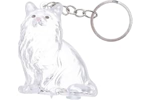 JOINPAYA Transparent Cat Hair Collector Keychain Portable Capsule Storage Box For Pet Hair Keepsakes Memorial Souvenir Organizer For Home And Travel