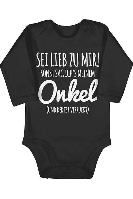 Shirtracer Baby Body - Ich Habe Einen Verrückten Bruder In Blau