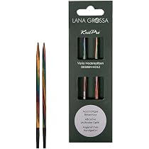 Lana Grossa Nadelspitzen Vario Holz – Stricknadeln Aus Birkenholz, Bunt, Ergonomisch, 7,0 Mm