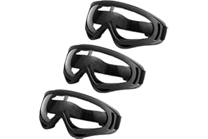 Ksvaye 3 Pcs Kids Safety Glasses, Goggles Safety Glasses UV400 Eye Protection Goggles for Nerf N-Strike Elite Gun Game,Outdoor Sports Game, Eye Protection & Laboratory Work Safety Glasses