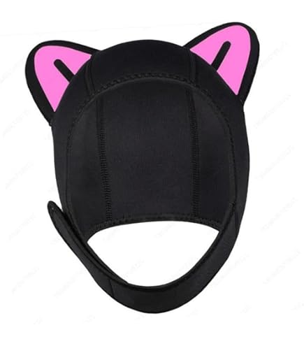 Neopren Taucherhut Mit Süßen Katzenohren - 3mm Dick Für Frauen & Kinder