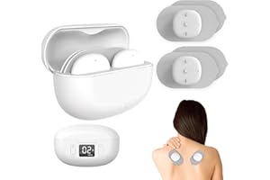 Luvan Wireless Rechargeable TENS and EMS Machine for Pain Relief, Portable Digital Dual Channel TENS Unit Muscle Stimulator with 6 Modes and Charging Case for Back,Shoulder,Waist and Sciatica