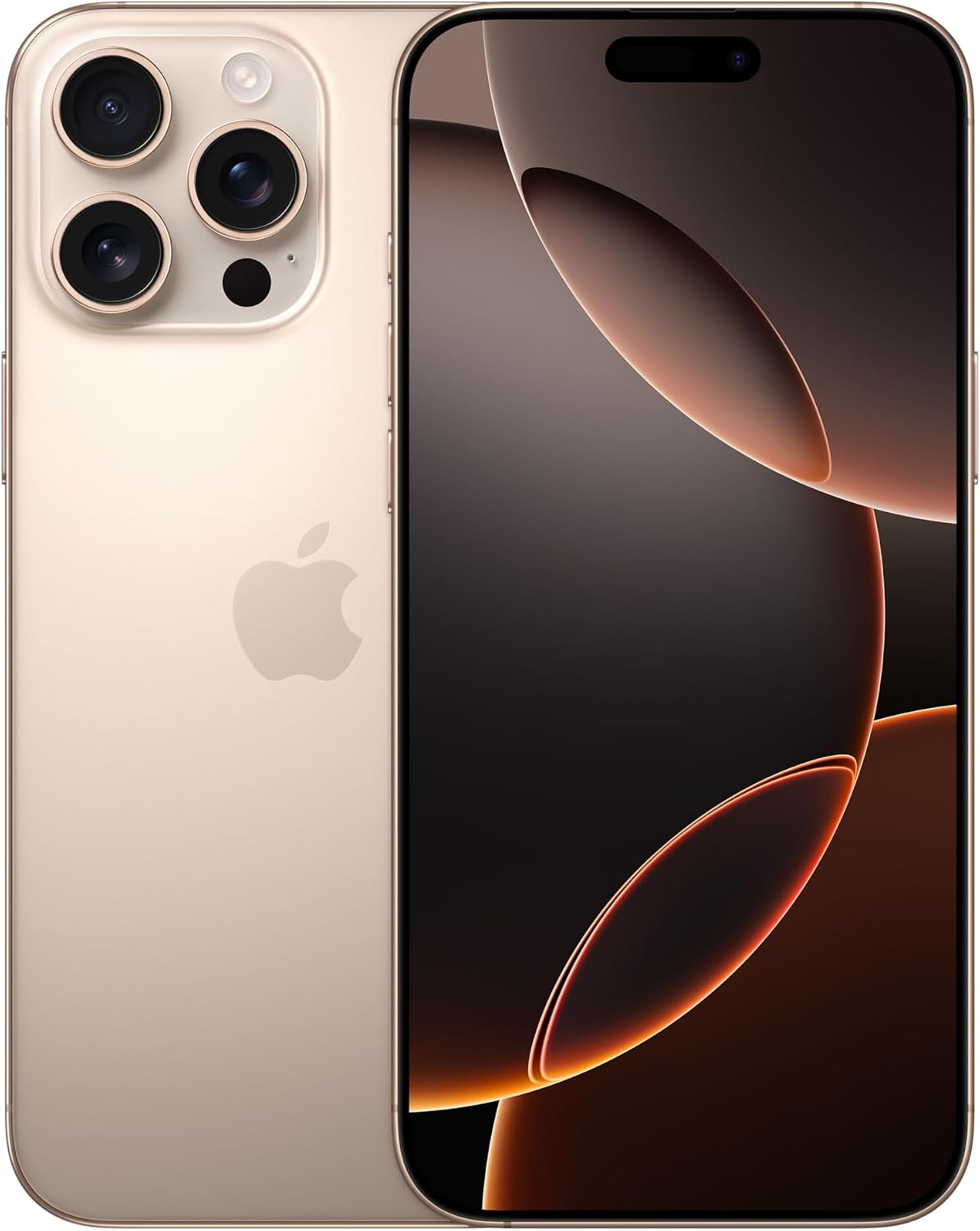 Apple iPhone 16 Pro MAX de 256 GB: Smartphone 5G con Control de Cámara, grabación en 4K a 120 f/s con Dolby Vision y un Gran Salto en autonomía. Compatible con los AirPods; Titanio Color Desierto