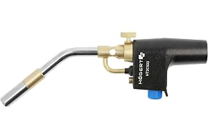Högert Technik - Turbo propan gas-ficklampa – professionell turbogasbrännare – propangasbrännare för sanitär-, installations