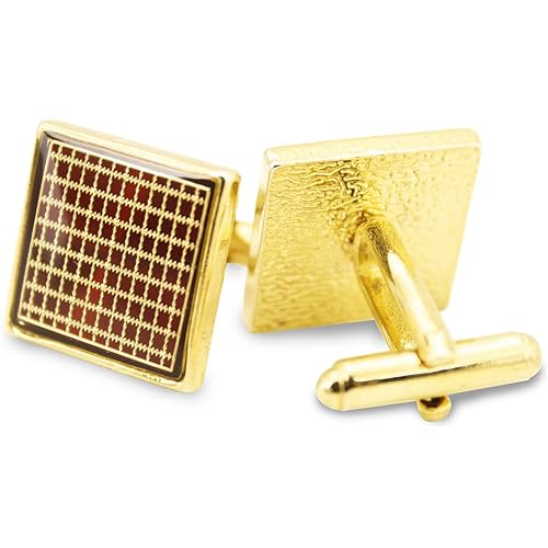 Kavove The Divine Intervention Maroon Cufflink For Men