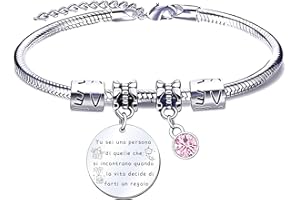 QTQTLP Regalo Amicizia Bracciale,Donna Bracciale Ispiratore Donna Ragazza per La Migliore Amica Regalo di Laurea