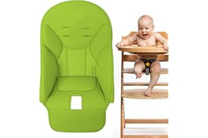 HONHOHA Housse Coussin de Chaise Haute, Housse de Chaise pour bébés en Cuir PU, Tapis d'insertion de Chaise de bébés, Housse de siège Confortable pour Peg Perego, Kosmic Jané, Baoneo, Siesta Zero3