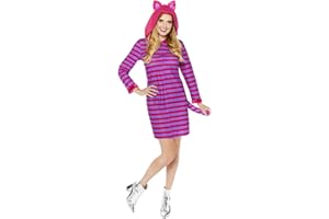 AMSCAN Disfraz de gato Cheshire para mujer adulta