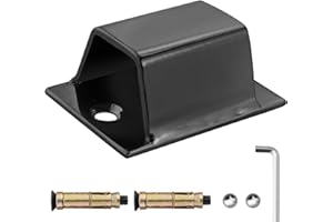 EYPINS Ancrage au Sol Antivol: Chaîne Sécurité en Acier Haute Résistance pour Vélo Moto Bateau - Fixation Sol/Mur Sûre et Stable avec Matériel Inclus Noir