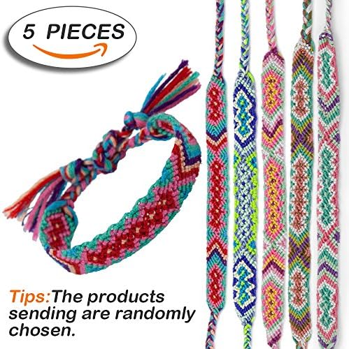 Random Color Bohemia Hand-Woven Friendship lovers Bracelets -- 5pcs