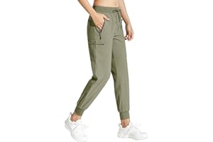 MOCOLY Pantalones Trekking Mujer Pantalón de Senderismo Acampar Protección UV Exteriores con Bolsillos de Utilidad Cremallera