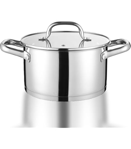 HaWare Kookpan, 20 cm pan, inductie van 3-laags roestvrij staal, 3,3 l