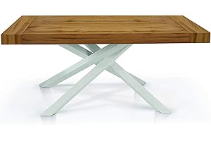 KONTE.DESIGN Fashion Commerce Tavolo FC1617, Legno, Rovere Nodato, 180 x 100 cm