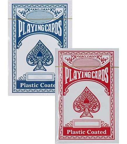 Loose Fit Tunic Top 2 Decks Waterproof Plastic Playing Cards - Foil Design For Games & Tricks Family Game Night Cards