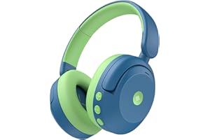 iClever Noise Cancelling Kopfhörer Kinder Bluetooth, 60H Spielzeit, 80dBA Sichere Lautstärke, Bequeme Passform, Bluetooth5.4, Preisgekrönte Kinder Kopfhörer AUX Kabel für Flugreisen