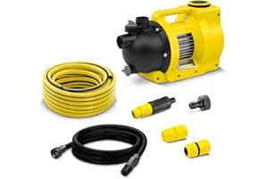 Pompe d'Arrosage Kärcher Bp 5,000 Garden Set Plus, Moteur 600 W, Débit de 5 000 L/H, 4 Bar, HautEUr Manométrique Totale 40 M, HautEUr D’Aspiration Max, 8 m