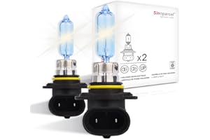 Sinoparcel HIR2 9012 Headlight Bulb, 35% Whiter, +150% More Brightness, 3800K White HIR2 9012 Bulb for Low or High Beam, 12V 55W, Pack of 2
