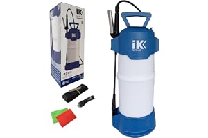 IK ALK Pro 12 - Professionell 8L Tryckspruta Resistent mot Alkaliska Ämnen, Alkoholer och Ketoner - Säkerhet och Precision - För Industriell Rengöring och Desinfektion - Justerbart Munstycke