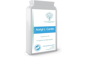 ‎SWISS BIOENERGETICS Acetyl-L-Carnitin – Hochwirksames ALCAR ohne D-Carnitin – Hergestellt in Großbritannien – Für Veganer geeignet, 500 mg 90 Kapseln