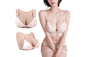 CUAIBB Silicone Breast Forms Round Collar Fake Breastplate Realistic Breast for Cosplay Drag Queen