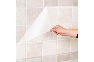 QUANYUCHANG 3 unids protector de pared transparente a prueba de aceite adhesivo pared papel pintado cocina Backsplash rollo de película de vinilo autoadhesivo transparente papel extraíble para armarios puertas