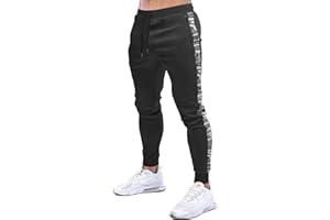 MakingDa Mens Gym Joggers Sweatpants Slim Fit Jogging Tracksuit Bottoms Causal Running Workout Trousers with Pockets