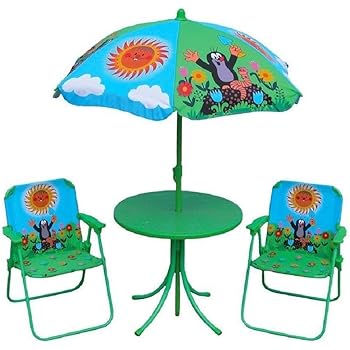 Amazon.de: Deuba Kindersitzgruppe | Sonnenschirm + Tisch + Stühle