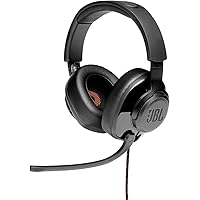 JBL Quantum 200 Wired Over-Ear Gaming Headset with Flip-up Mic & Discord Certified (Black)