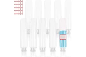 MEZOOM 10 pezzi Bottiglie di Viaggio di Plastica,Spremere Bottiglia Contenitori Cosmetici Riutilizzabili Shampoo Gel Doccia Emulsione(30ml/50ml) (50ml)