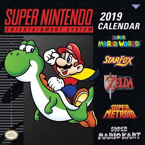 Preisvergleich Produktbild Super Nintendo Retro Art 2019 Wall Calendar