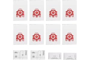 SHIXINYUG FJM Vacuum Bag for Miele 3D Efficiency FJM Hoover Vacuum Bags Replacement of Miele FJM Vacuum Bags,Compact Miele Series C3 C2 C1 9917710 S700 S500 S4000 and S6000 Vacuums Cleaners (FJM 8P)