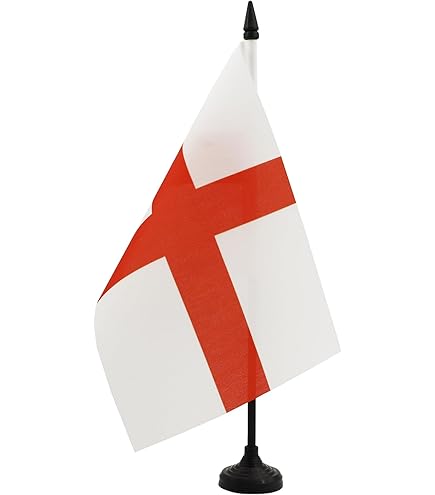 AZ FLAG Shropshire County Table Flag - 5x8 Inch England Desk Flag With Black Base