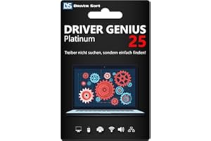 DRIVER SOFT Driver Genius 25 Platinum (neue Version 2025) – Premium Treiber Updater Software - System-Optimierung & Hardware-Diagnose - Windows 11/10 - Vollversion - 3 PC / 1 Jahr - DEUTSCH (ProduktKeyCard) - PKC