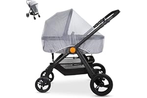 LEMESO Zanzariera Passeggino Universale per Carrozzina, Seggiolino Auto, Letto Ombrello, Protezione Insetti per Neonati, Bambini
