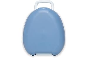 My Carry Potty - Blue Pastel Travel Potty, Award-Winning Portable Toddler Toilet Seat for Kids to Take Everywhere