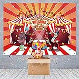 zirkuszelt kaufen 10m Einfache Montage: Es gibt 4 Kupferlöcher, die jeweils in den 4 Ecken des Hintergrunds für die Zirkusfotografie verteilt sind, kommt auch mit einer 16.68 Fuß weißen Schnur. Außerdem wird eine weiße Schnur mitgeliefert. Sie kann einfach an einem beliebigen Ort installiert werden und spart Zeit für Partys oder Partys Fotografieren