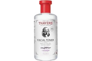 THAYER'S Thayers Loción Tonificadora Facial de Hamamelis Suaves con Lavanda e Aloe Vera Orgánico - Ilumina y cierra los poros - vegano - 98% de ingredientes naturales - probado por dermatólogos - 355 ml
