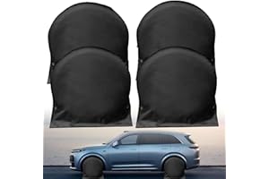 BTSAE Radabdeckung Wohnwagen, 2 Stück Reifenabdeckung, 72.5/80 cm Reifenabdeckung Wohnwagen für 27-32 Zoll Reifen, Wasserdicht UV-Schutz Radabdeckung für Wohnmobil, LKW, Anhänger, Auto (2, 72.5 cm)