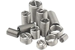 BOUACOUA Helicoil Einsätze Set Gewinde Reparatur Set 304 Edelstahl Gewindereparatureinsatz M6x1x2.5D (30 Stück)