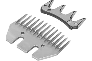 Yosoo Health Gear Lames de Cisailles à Moutons à 13 Dents, Coupe-Peigne en Laine électrique Incurvée, Ciseaux pour Tondeuse à Chèvres, Outil de Bétail pour Moutons, Alpagas, Chèvres