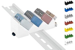 SHELLY HUTSCHIENENHALTER PW3D Supporto per guida a rotella "Triple" per Shelly-Mini DIN Rail Bracket (35 mm) (bianco)