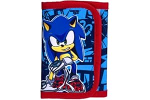 ILS I LOVE SHOPPING Portafoglio per bambini e ragazzi Pokemo portafogli con portamonete e portatessere (per SONIC)