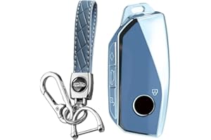 KUNIO Etui na klucze pasuje do BMW X7, X1, U11, iX ix1, Tourer, U06, X6, XM, 7 G07, I7, 2023, etui na kluczyki samochodowe, TPU, etui ochronne, breloczek, akcesoria, kolor szary