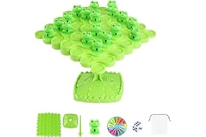 Leyiteng Frog Balance Game,Frog Balance Tree Toy,Animal Balance Toys,Frog Balance Counting Toys,Two-Player Balance Board Game, Desktop Stacking Interactive Toys Desktop Game Gift